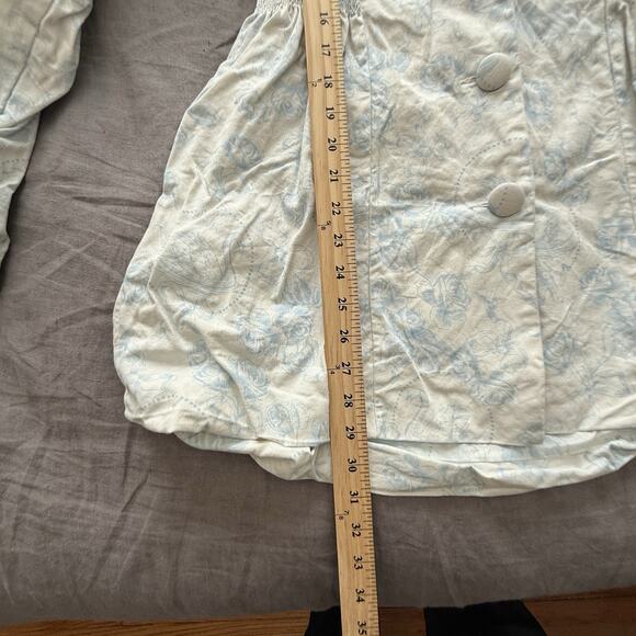 For Love and Lemons Blazer Mini Dress Blue and White Chantal Large - Picture 8 of 12